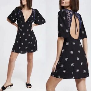 Free People Women's Mocking Bird Mini Dress Size 8